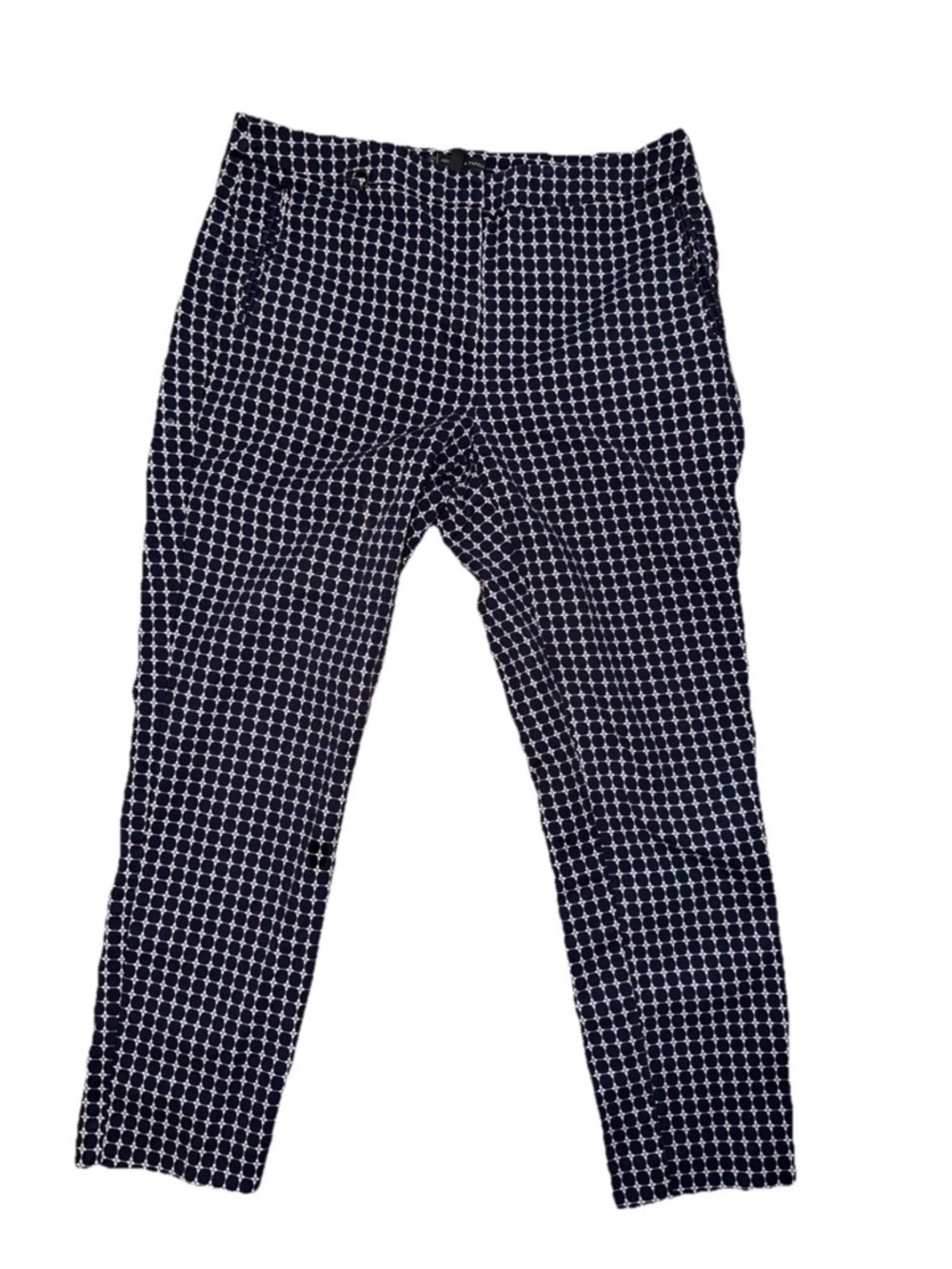 Adrianna Papell Trouser Crop Pants Women’s Size 12 Inseam 26” Officerwear Blue